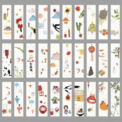 30 buc 18 stiluri creativ în stil chinezesc flori hârtie semne de carte carduri de pictură retro frumos cutie marcaj cadouri comemorative