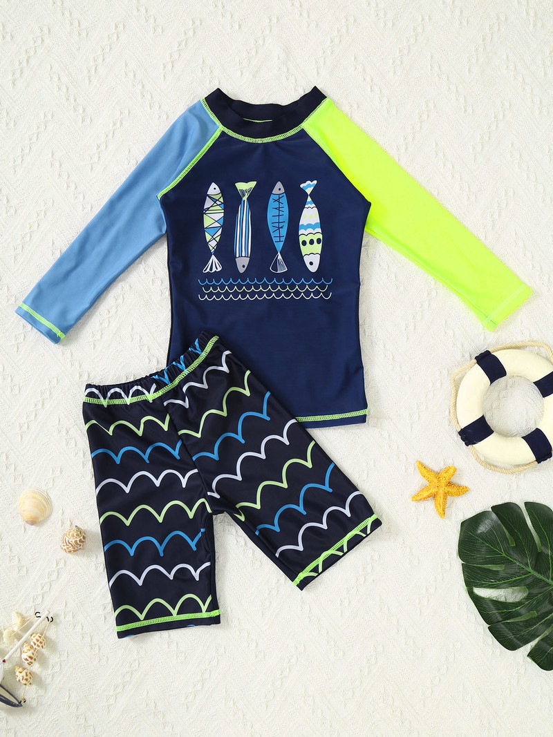 Dječji kupaći kostimi za dječake Kupaći kostimi Odjeća za plažu Dječji Rashguard kupaći kostimi Ljetni odmor Odjeća za surfanje Kupanje