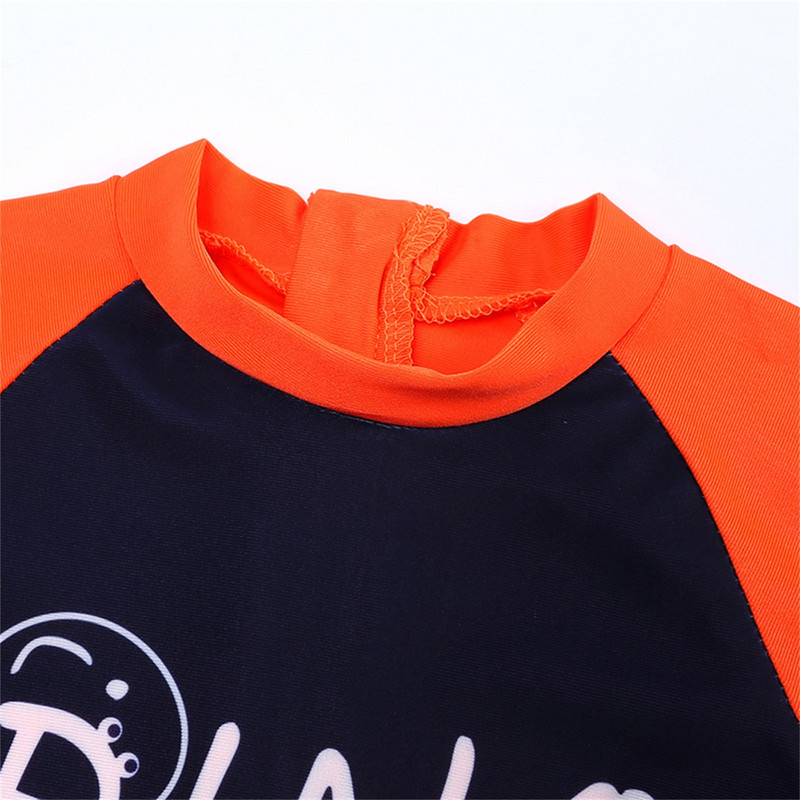 Costum de baie pentru băiat Copii mici Copii Bebeluși Băieți Fete Costum de baie 1 bucată Costum de baie cu fermoar Costum de baie cu pălărie Erupție cutanată Rochie cu mânecă lungă