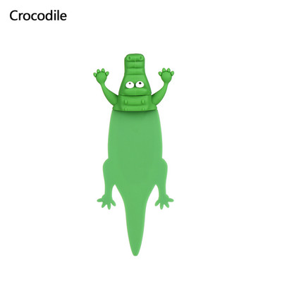 Scared Panda Cat Shiba Inu Creativ amuzant PVC 3D Marker pentru cărți desene animate Sigiliu Caracatiță Semne de carte realiste pentru cadou pentru copii