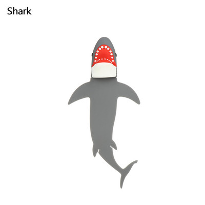 Scared Panda Cat Shiba Inu Creativ amuzant PVC 3D Marker pentru cărți desene animate Sigiliu Caracatiță Semne de carte realiste pentru cadou pentru copii