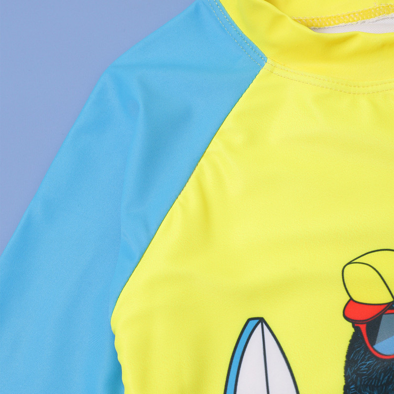 Mazu bērnu, zēnu peldkostīmu komplekts multfilmas haizivs burts īsām piedurknēm peldkostīmi vasaras divdaļīgie tērpi pludmales apģērbs плавки для мальчика