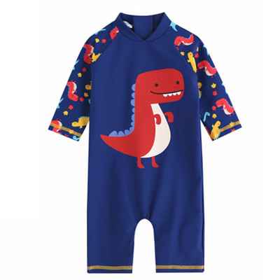 Vasaras bērnu viendaļīgs peldkostīms zēnu sērfošanas kostīms bērniem ar vidējām piedurknēm Anti-UV peldkostīms multfilmas zīdaiņu zīdaiņu peldkostīms 유아수영복