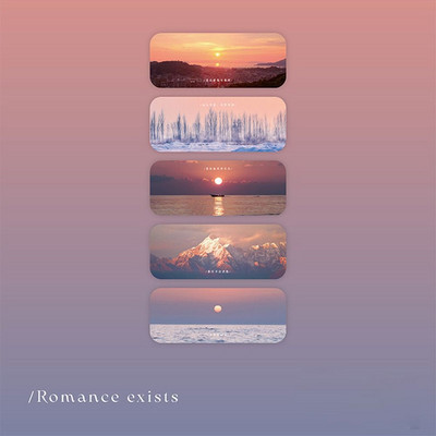 5kom Rush To Four Seasons oznake za knjige PET prozirni držač markera za stranice Sun & Moon Jedinstveni poklon za čitanje