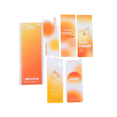 5kom Rush To Four Seasons oznake za knjige PET prozirni držač markera za stranice Sun & Moon Jedinstveni poklon za čitanje