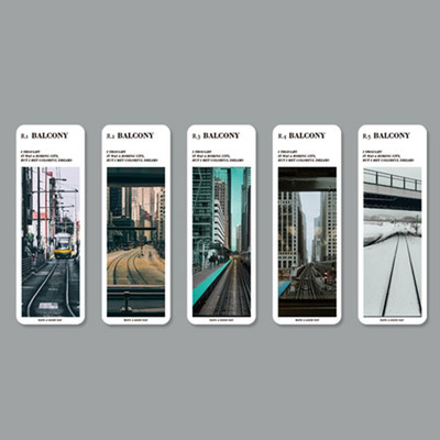 5kom Rush To Four Seasons oznake za knjige PET prozirni držač markera za stranice Sun & Moon Jedinstveni poklon za čitanje