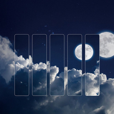 5kom Rush To Four Seasons oznake za knjige PET prozirni držač markera za stranice Sun & Moon Jedinstveni poklon za čitanje