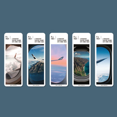 5kom Rush To Four Seasons oznake za knjige PET prozirni držač markera za stranice Sun & Moon Jedinstveni poklon za čitanje