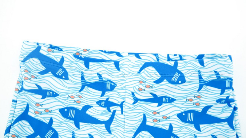 Kavkas Kids Boys Rash Guard komplekt Shark Animals Cartoon Printed 12M-8Y Baby Boys Beach Wear kalamustriga ujumiskostüümi komplekt