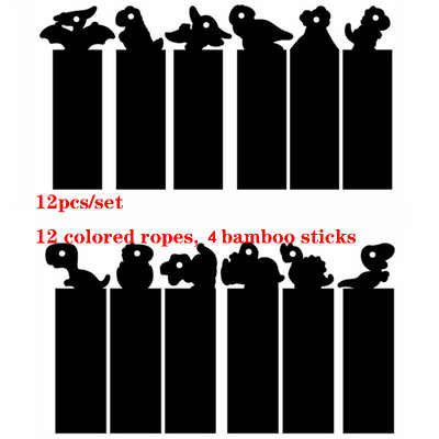 10 buc/12 buc/set de semne de carte pentru zgârierea animalelor, bricolaj, hârtie de zgâriat colorată, pentru copii, materiale pentru citire de artă