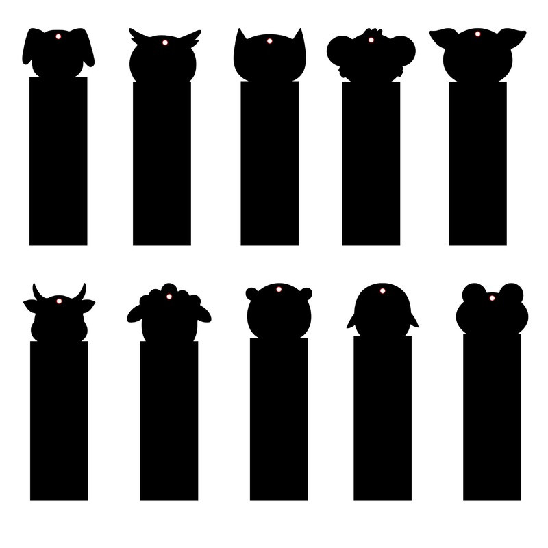 10 buc/12 buc/set de semne de carte pentru zgârierea animalelor, bricolaj, hârtie de zgâriat colorată, pentru copii, materiale pentru citire de artă