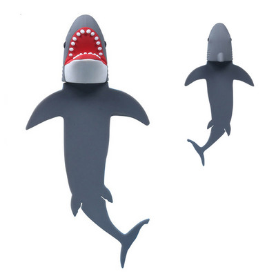 1PC Kreativni 3D Stereo PVC Oznaka Crtić Morski pas Krokodil Dizajn Isječak stranica Marker Dječji darovi Školski pribor