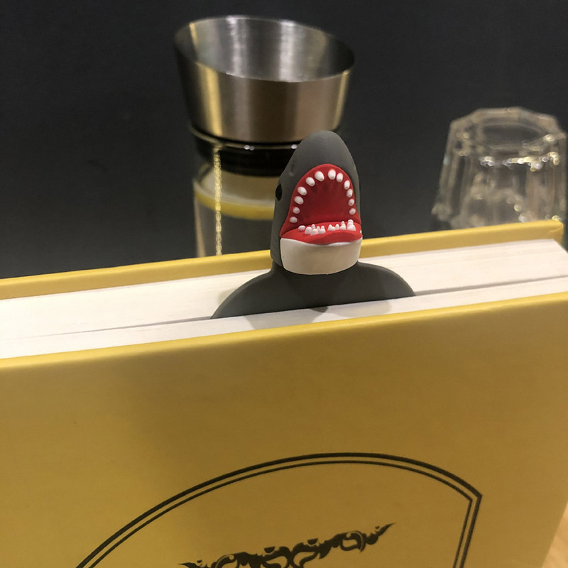 1PC Kreativni 3D Stereo PVC Oznaka Crtić Morski pas Krokodil Dizajn Isječak stranica Marker Dječji darovi Školski pribor