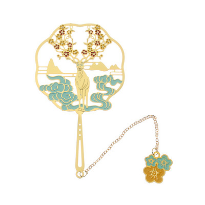 Metalna šuplja knjižna oznaka Paun Isječak za knjigu Mjedena resa Kineski stil Retro Oznaka stranice knjige Pribor za pisanje Pokloni