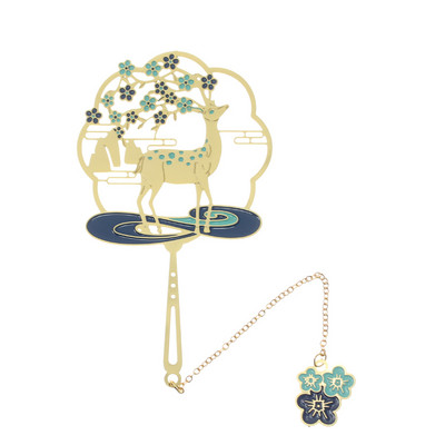 Metalna šuplja knjižna oznaka Paun Isječak za knjigu Mjedena resa Kineski stil Retro Oznaka stranice knjige Pribor za pisanje Pokloni