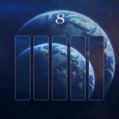 Mr.paper 8 Styles 5Pcs/bag Simple Landscape PVC Bookmark Creative INS Style Moon Student Reading Bookmark Školski pribor