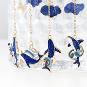 1 KOM Životinja, slatka mačka, pas, plavi kit, metalne knjižne oznake za učenike. Stranica za čitanje, privjesak za knjige, oznake za darove