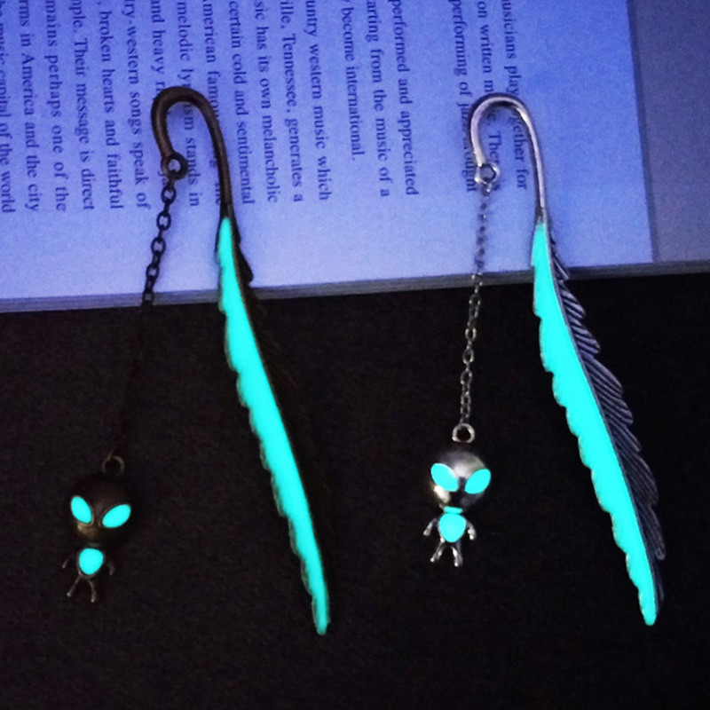 Kreativne svjetleće metalne oznake s perjem Zlatno-srebrne oznake za knjige s mačkama za učenike Poklon učitelja Novi pribor za knjige