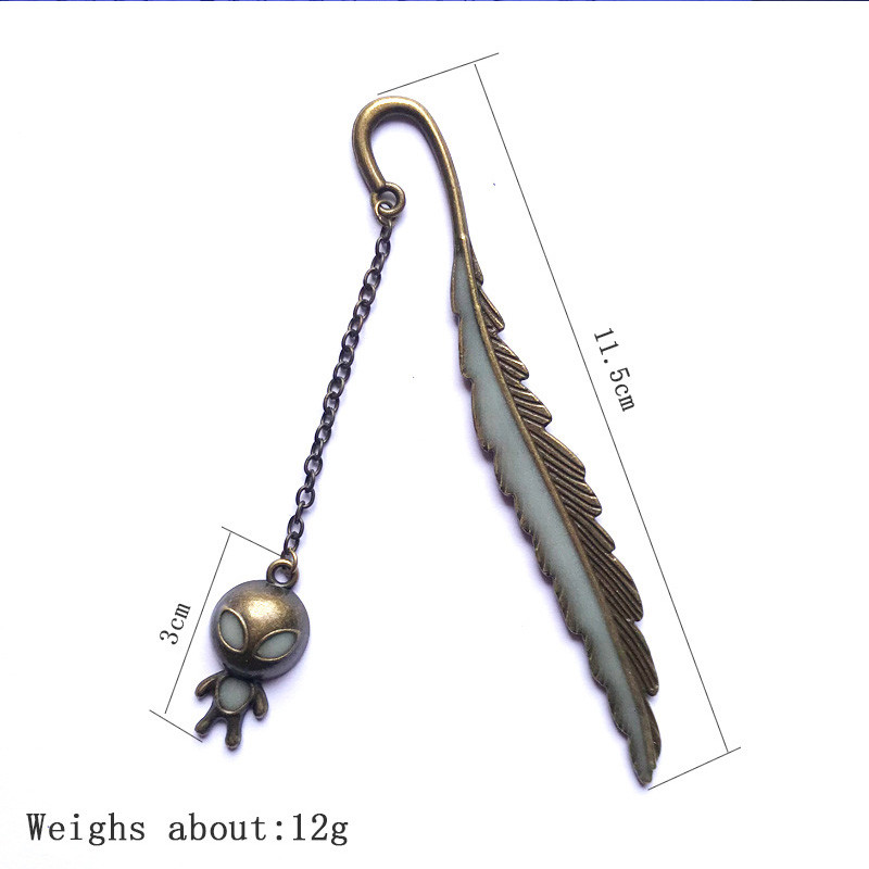 Kreativne svjetleće metalne oznake s perjem Zlatno-srebrne oznake za knjige s mačkama za učenike Poklon učitelja Novi pribor za knjige