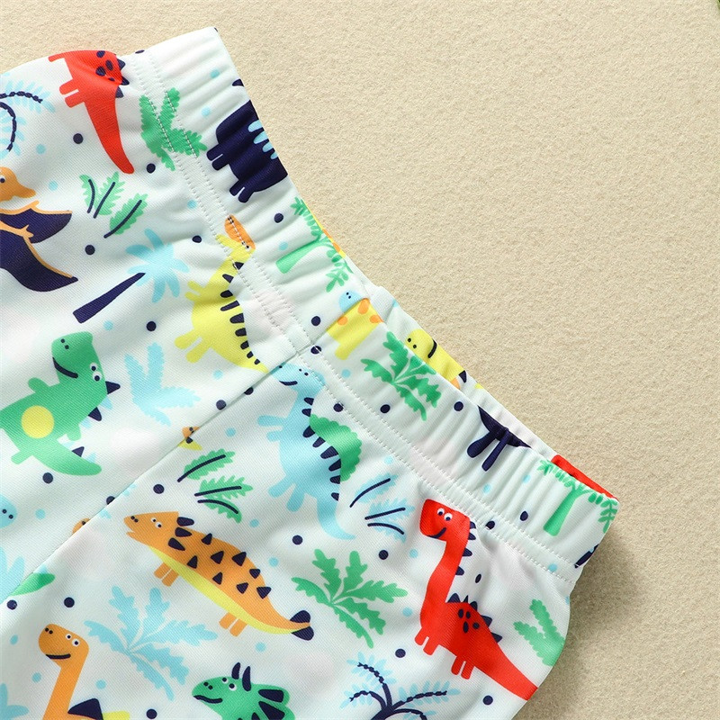 Dječje kupaće hlače za dječake od 2 do 6 godina, kupaći kostimi za plažu s printom morskog psa/dinosaura/morske zvijezde, dječji kupaći kostim s kapom za plivanje