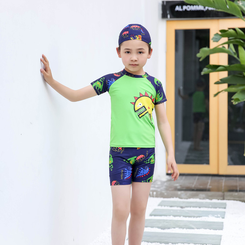 Dječji kupaći kostim za dječake, dječji kupaći kostim od 3 komada, dječji kupaći kostim za surfanje, dječja odjeća za surfanje, odjeća za plažu sa šeširom