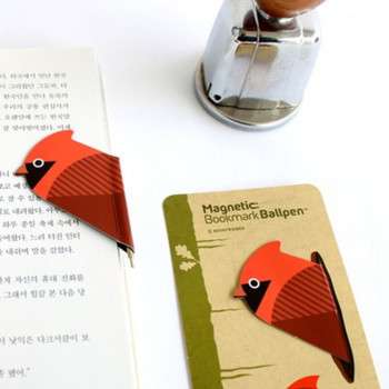 Creative Lovely Birds Magnet Bookmark Химикалка Магнитни отметки със специална форма Аксесоари за книги корейски канцеларски материали