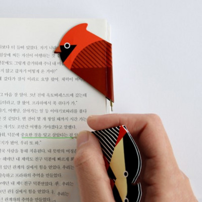 Creative Lovely Birds Magnet Bookmark Химикалка Магнитни отметки със специална форма Аксесоари за книги корейски канцеларски материали