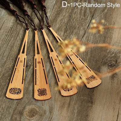 Chic suvenir dopisnica Poklon za studente Kineski stil Uredska mapa knjiga Drvena oznaka Isječak knjige Oznaka stranice