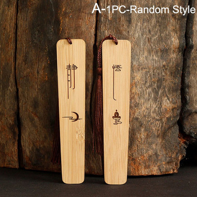 Chic suvenir dopisnica Poklon za studente Kineski stil Uredska mapa knjiga Drvena oznaka Isječak knjige Oznaka stranice