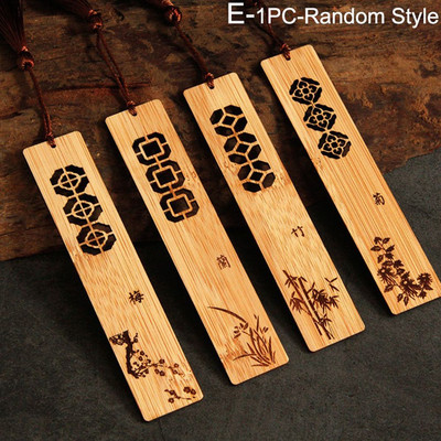 Chic suvenir dopisnica Poklon za studente Kineski stil Uredska mapa knjiga Drvena oznaka Isječak knjige Oznaka stranice