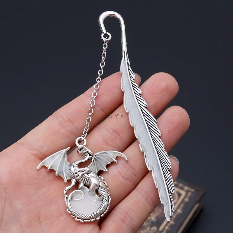 2019. Najnoviji svjetleći marker za knjige koji svijetli u mraku Kreativni zmaj od perja Naljepnica s oznakama Školski uredski pribor