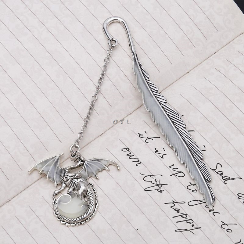 2019. Najnoviji svjetleći marker za knjige koji svijetli u mraku Kreativni zmaj od perja Naljepnica s oznakama Školski uredski pribor