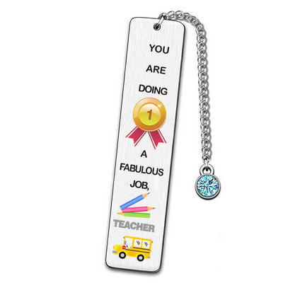 Kreativna oznaka, privjesak s resicama, metalna oznaka knjige, školski uredski pribor Prekrasna stranica knjige, oznaka, pribor za učenike G