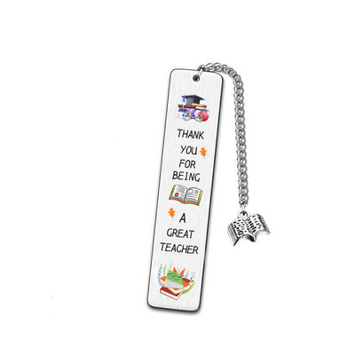 Kreativna oznaka, privjesak s resicama, metalna oznaka knjige, školski uredski pribor Prekrasna stranica knjige, oznaka, pribor za učenike G