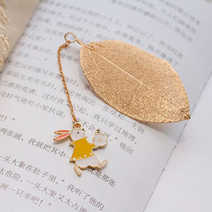 Armas multikas Alice Rabbit Kella kujundus Järjehoidjad Lehed Metallist Järjehoidjad Lapsed Õpilastele Kirjatarbed Kingitus Kooli kontoritarbed