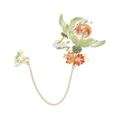 Mjedena knjižna oznaka u kineskom stilu Metalni privjesak s kićankama Isječak za knjigu Oslikana oznaka stranica Poklon za učenike Uredski pribor za školu