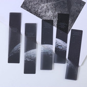 5PCS Galaxy Pattern Series Grāmatzīmes Ūdensnecaurlaidīgs lapas klipu lappušu marķieri Radošs grāmatu marķieru komplekts skolēnu skolas piederumiem