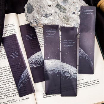 5PCS Galaxy Pattern Series Bookmark Waterproof Page Clip Маркери за страници Творчески комплект маркери за книги за ученици Ученически пособия