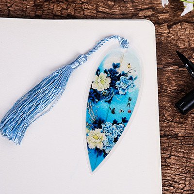 1kom Slatka klasična elegancija Kreativna oznaka s resicama Kineski vjetar Prirodni kolekcionarski predmeti Lišće vena Oznake oznaka Kreativna dopisnica