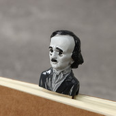 9,3 cm horor knjižne oznake dopolazna figura od smole Individualnost Ljubitelji knjiga Ručno izrezbarena figura Skulptura Poklon knjižna oznaka za Noć vještica