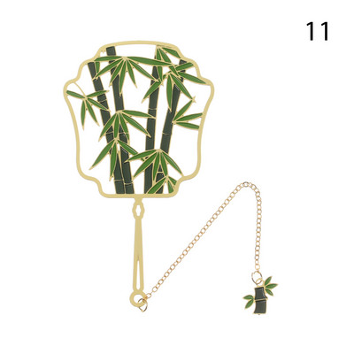 2020. Nova metalna mesingana knjižna oznaka u retro kineskom stilu, grupna oznaka u obliku lepeze s resicama, dopisnica, šuplji paun, panda, kopča za knjigu