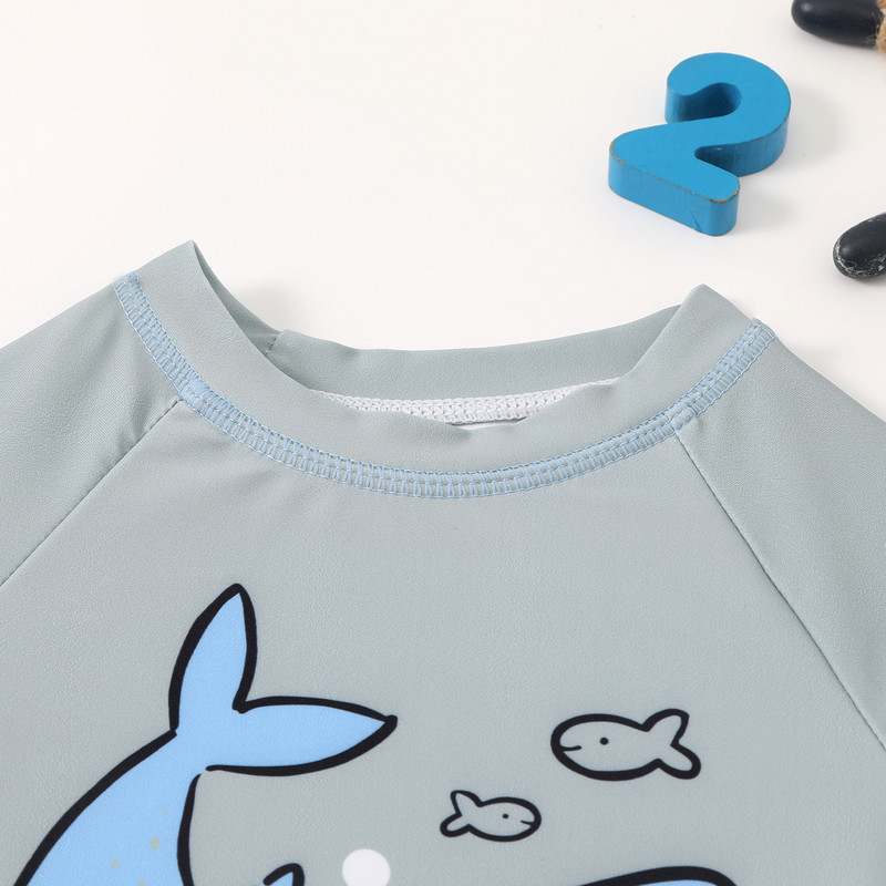 Dječji kupaći kostimi, dojenčad, dječaci, kupaći kostimi s crtežima, majice kratkih rukava s printom, kratke hlače, kupaći kostimi za plažu, komplet bikinija od 2 komada