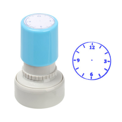 Mācību zīmogs Pulkstenis Zīmogs Mācību atpazīšana Pulkstenis Ciparnīca Bērnu Rotaļlieta Vairāku stilu Zila Sarkana Purpura Skolas piederumi Skolēnu rīks