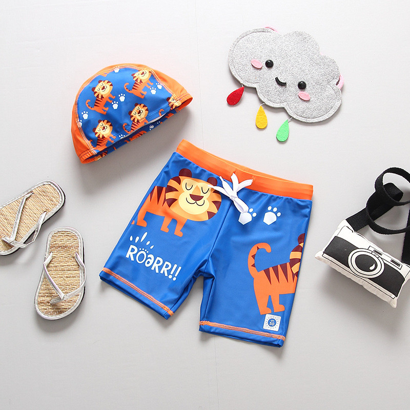 2023. Sportski dječji kupaći kostimi za plažu za vanjske prilike Slovo Odjeća za kupanje beba Ljetne kratke hlače za dječake Kapa 2 kom. Dječji kupaći kostimi