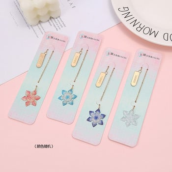 Snowflake Metal Σελιδοδείκτης Βιβλιοθήκης Σελίδας Marque Kawaii Stationery For Girls Separador De Libro Σχολικά Προμήθειες Book Mark