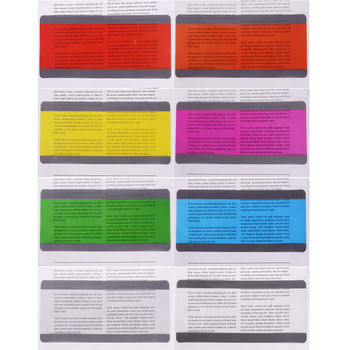 8бр. Домашни любимци Пластмасова лента за отметки за четене за ученици, които четат Допълнителна лента за подчертаване, подходяща за хора с дислексия