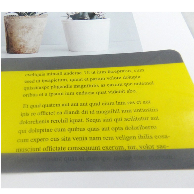 Plastična traka s oznakama za čitanje od 8 komada za učenike koji čitaju Pomoćna traka s istaknutim točkama Prikladna za osobe s disleksijom