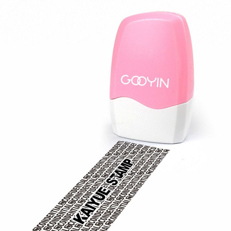 Privātuma datu aizstāvis drošības identitātes aizsardzība rullīšu zīmogi zīmogs aplikators gaismjutīgs zīmogs konfidenciāls zīmogs