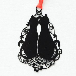 DIY Cute Kawaii Black Cat serija Metalna oznaka za knjige Papirni kreativni predmeti Lijepi korejski poklon paket papirnatih materijala