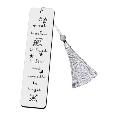 Oznake za darove učiteljima, Pokloni za zahvalu za diplomu Oznake za knjige od nehrđajućeg čelika, Spajalice za knjige za ljubavnike Nastavnici Učenici Prijatelji